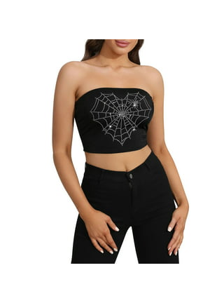 Women's Sexy Colorful Rhinestone Push Up Bra Clubwear Party Bustier Crop Top  with Crystal Gemstone Earrings
