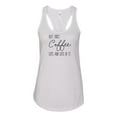 thumbnail image 1 of Women's But First Coffee Racerback Tank Top-White-xs, 1 of 4