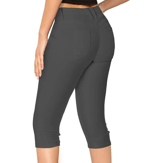 Women's Butt Lift Super Comfy Stretch Denim Capri Jeans
