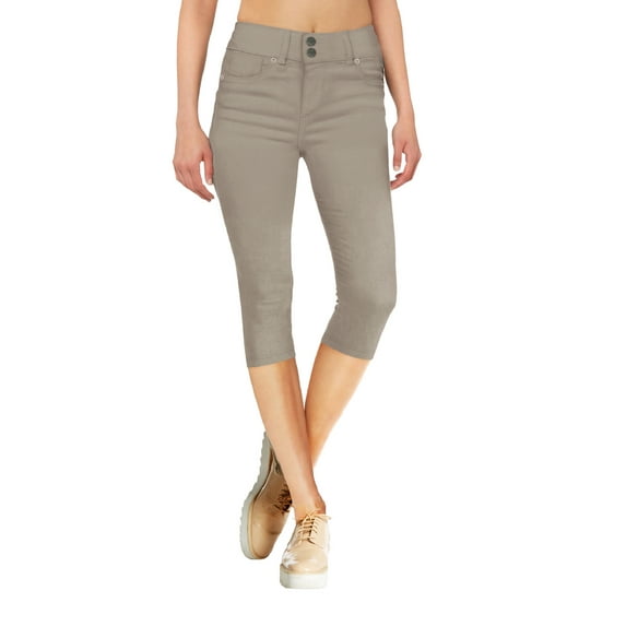 Women's Butt Lift V2 Super Comfy Stretch Denim Capri