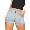 thumbnail image 1 of Women's Butt Lift V2 Super Comfy Stretch Denim Shorts, 1 of 1
