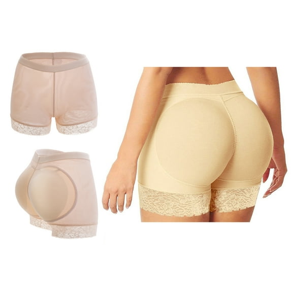 Women's Butt Lifter Padded Shaperwear Hip Enhancer Sexy Underwear S to 3XL, Kiwi-Rata