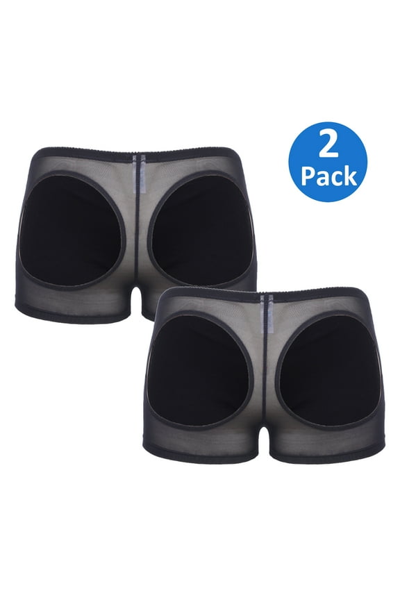 2 PACK Women's Butt Lifter Seamless Booty Enhancer Shapewear Control Panties Underwear for Women