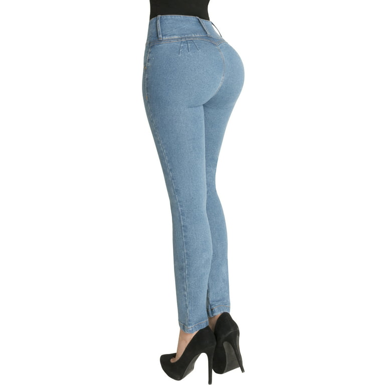 Women's Butt Lifter Skinny Jeans Levanta Cola Pompis Authenthic