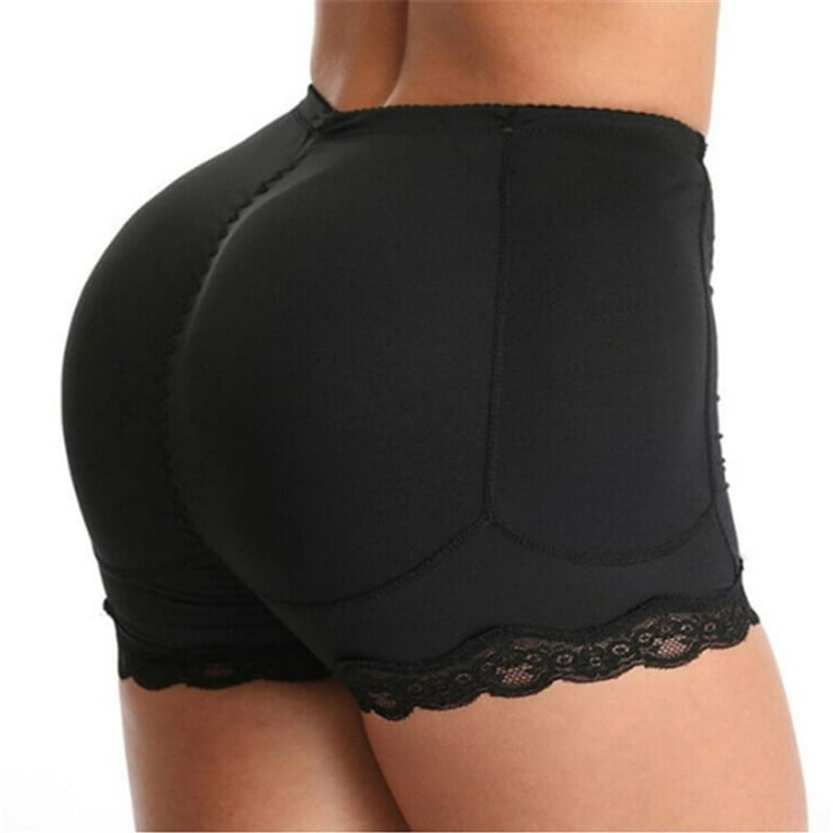 Women's Butt Lifter Waist Enhancer Shapewear with 4 Removable Hip Pads Lace Underwear  Butt Push Up Hip Enhancer Panties Tummy Control 
