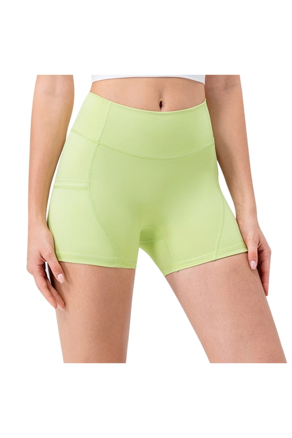 Women's Butt Lifting Biker Shorts High Rise Tummy Control Yoga Running Shorts , 2025 Athletic Workout Gym Shorts