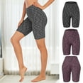 thumbnail image 1 of Women's Butt Lifting Five-point Yoga Pants Anti Cellulite Workout Textured Shorts for Jogging Cycling Table Tennis Volleyball Tennis, 1 of 8