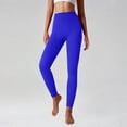 thumbnail image 1 of Women's Butt Lifting Leggings with Button Pockets, High Waist Tummy Control Workout Leggings, Squat Proof Cargo Yoga Pants for Running, Gym and Fitness Dark Blue M, 1 of 6
