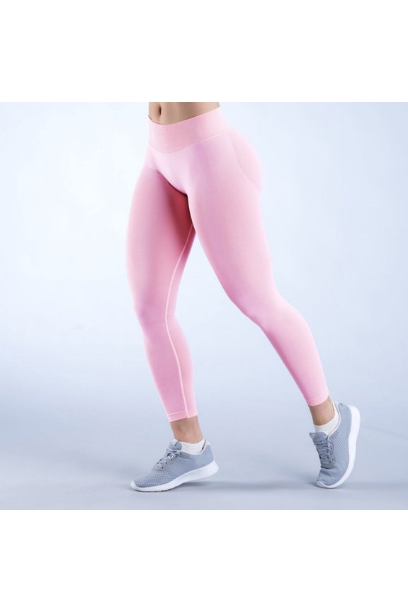 Women’s Butt-Lifting Peach Yoga Pants - High-Waist Seamless Workout Leggings for Running