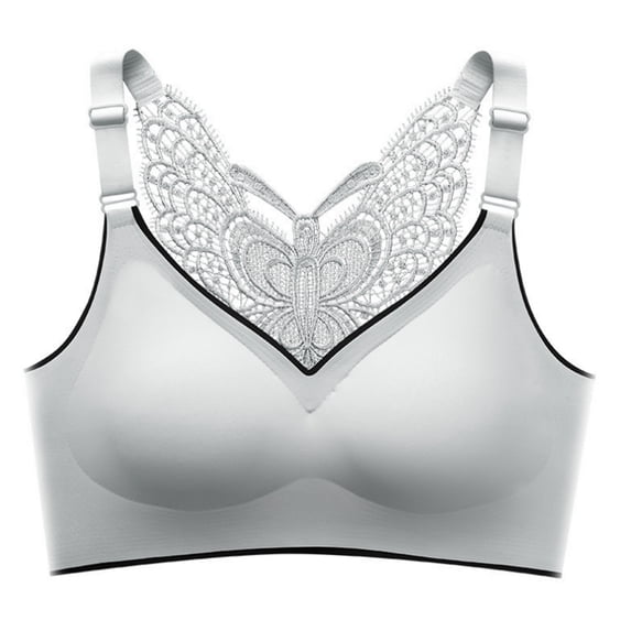 Women's Butterfly Back Bra Full Figure Magiclift Plus Size Seamless Wirefree Back Close Sports Vest Bra
