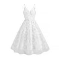 thumbnail image 1 of Women's Butterfly Printed Cocktail Swing Dress Sleeveless Mesh Dress Elegant Spaghetti Strap Wedding Guest Dress Evening Dress, 1 of 7