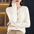 thumbnail image 1 of Women's Button Front Cardigan Long Sleeve Soft Knit Sweater Warm Comfortable Stretchable Casual Outfit, 1 of 4