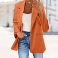 thumbnail image 1 of Women's Button Pockets Cardigan Formal Suit Long Sleeve Lapels Business Jacket Coat Womens Dress Short Casual Dress for Women Back Dress for Women Petite Dresses for Women Loose Dress for Women Summer, 1 of 5