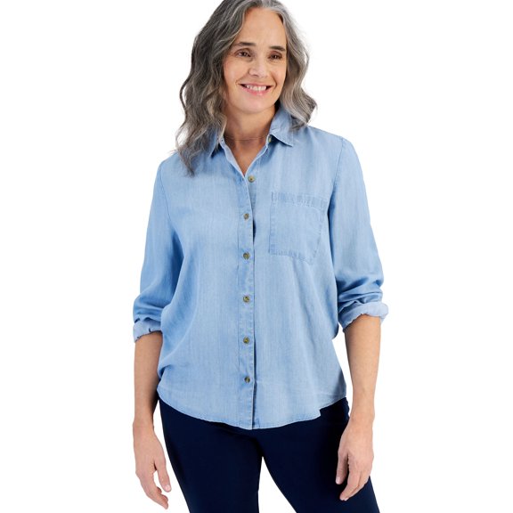 Women's Button-Up Perfect Shirt Emma Wash XXL