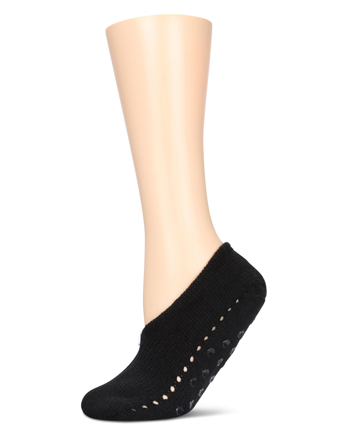 Women's Button Weave Lounge Slipper Sock with Grips