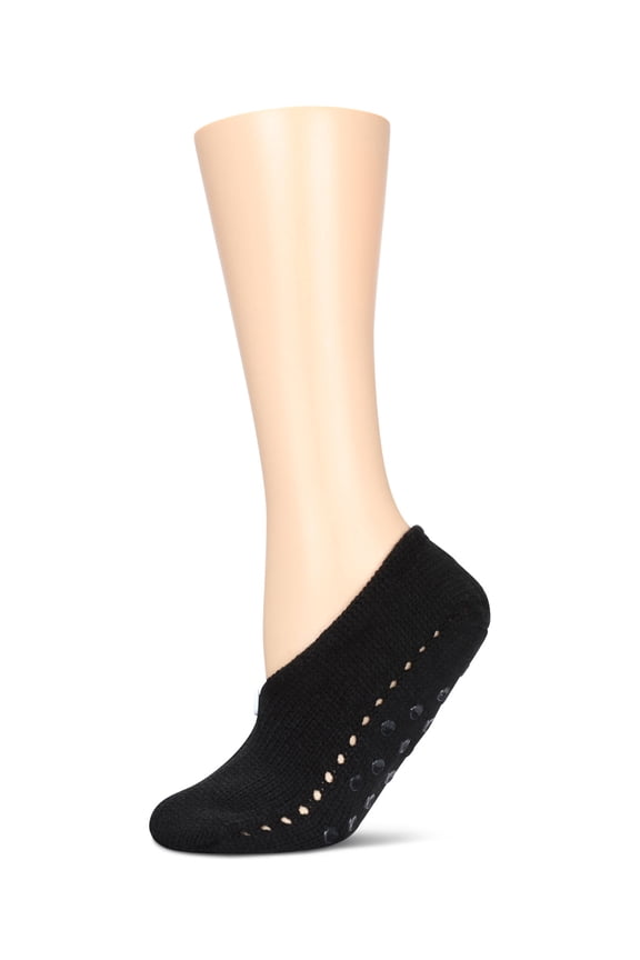 Women's Button Weave Lounge Slipper Sock with Grips