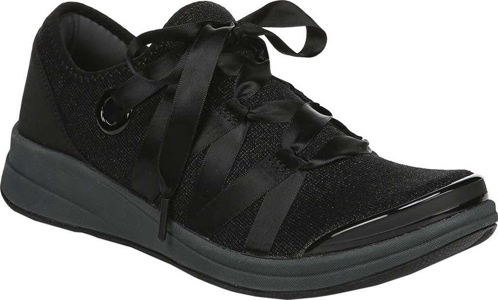Women's Bzees Inspire Sneaker Black Sparkle Mesh W