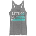 thumbnail image 1 of Women's CHIN UP Be Prepared to Walk a Lot  Racerback Tank Top Gray Heather Small, 1 of 3