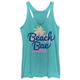 thumbnail image 1 of Women's CHIN UP Beach Bae Racerback Tank Top Tahiti Blue 2X Large, 1 of 3