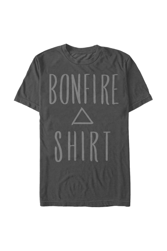 Women's CHIN UP Bonfire  Boyfriend Graphic Tee Charcoal X Large
