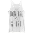 thumbnail image 1 of Women's CHIN UP Bonfire  Racerback Tank Top White Heather Large, 1 of 3