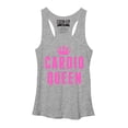 thumbnail image 1 of Women's CHIN UP Cardio Queen  Racerback Tank Top Gray Heather Small, 1 of 3