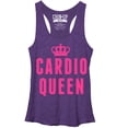 thumbnail image 1 of Women's CHIN UP Cardio Queen  Racerback Tank Top Purple Heather X Large, 1 of 3