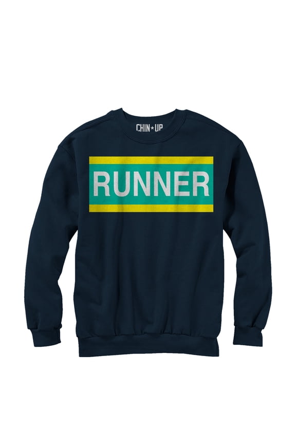 Women's CHIN UP Champion Runner Sweatshirt Navy X Large