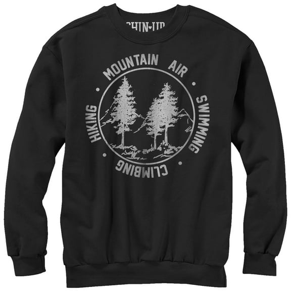 Women's CHIN UP Climbing Hiking Mountain Air  Sweatshirt Black Medium