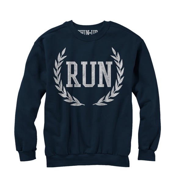 Women's CHIN UP Crown of Laurel Run Sweatshirt Navy Blue Large