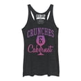 thumbnail image 1 of Women's CHIN UP Crunches and Cabernet  Racerback Tank Top Black Heather Small, 1 of 3
