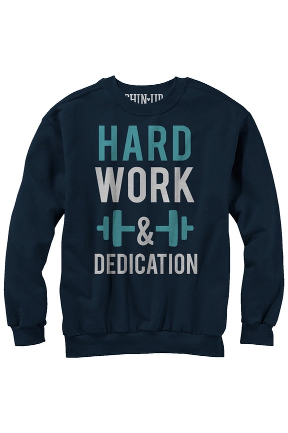 Women's CHIN UP Dedication  Sweatshirt Navy Blue Large