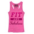 thumbnail image 1 of Women's CHIN UP Fit and Fabulous  Racerback Tank Top Pink Heather X Large, 1 of 3