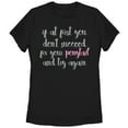 thumbnail image 1 of Women's CHIN UP Fix Your Ponytail Graphic Tee Black Small, 1 of 3