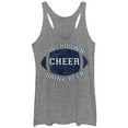 thumbnail image 1 of Women's CHIN UP Football Touchdown Cheer Drink Beer  Racerback Tank Top Gray Heather Small, 1 of 3