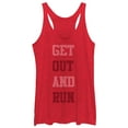thumbnail image 1 of Women's CHIN UP Get Out and Run  Racerback Tank Top Red Heather X Large, 1 of 3