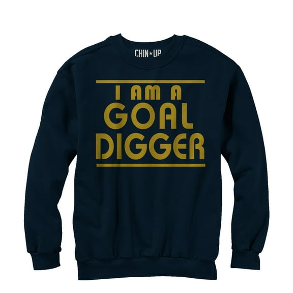 Women's CHIN UP Goal Digger  Sweatshirt Navy Blue 2X Large