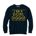 thumbnail image 1 of Women's CHIN UP Goal Digger  Sweatshirt Navy Blue Large, 1 of 3