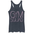 thumbnail image 1 of Women's CHIN UP Gym Squad  Racerback Tank Top Navy Blue Heather Small, 1 of 3