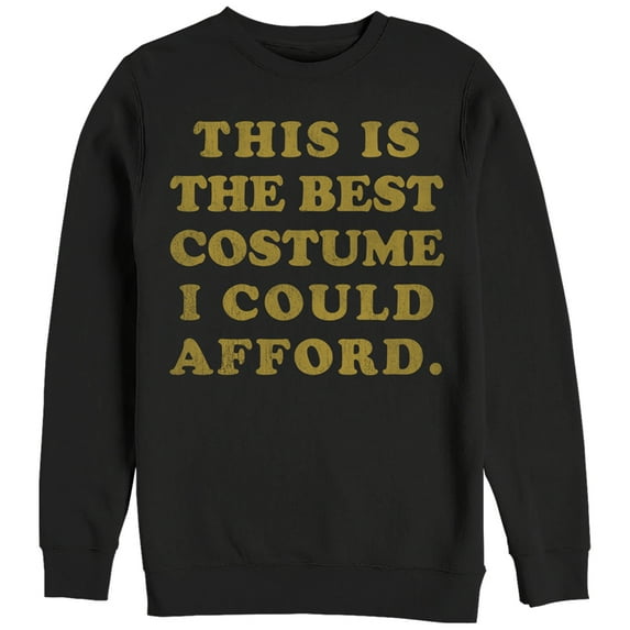 Women's CHIN UP Halloween Best Costume Sweatshirt Black X Large