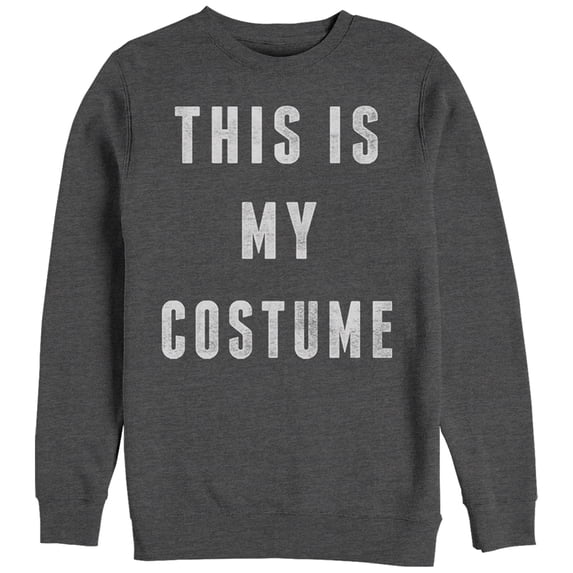 Women's CHIN UP Halloween My Costume Sweatshirt Charcoal Heather X Large