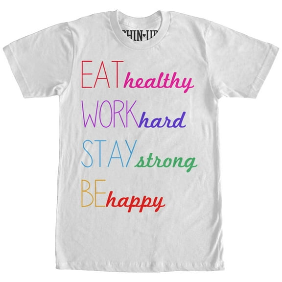 Women's CHIN UP Happy Boyfriend Graphic Tee White Large