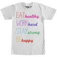 thumbnail image 1 of Women's CHIN UP Happy Boyfriend Graphic Tee White X Large, 1 of 4
