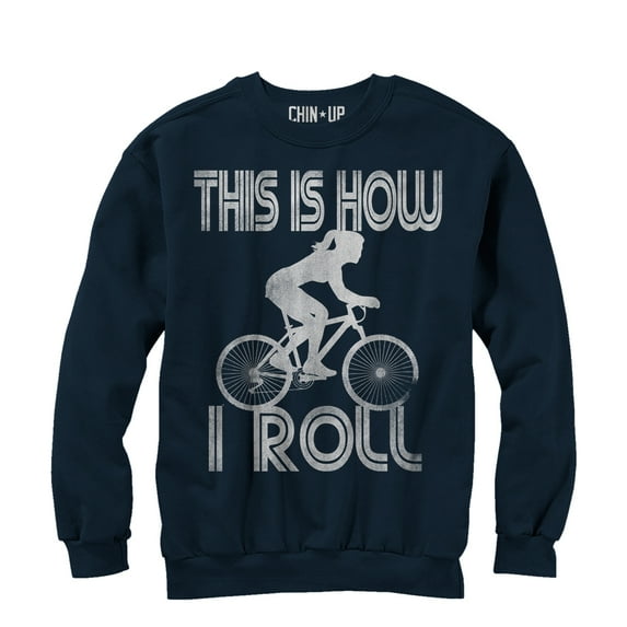 Women's CHIN UP How I Roll Sweatshirt Navy X Large