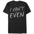 thumbnail image 1 of Women's CHIN UP I Can't Even  Boyfriend Graphic Tee Black X Large, 1 of 4