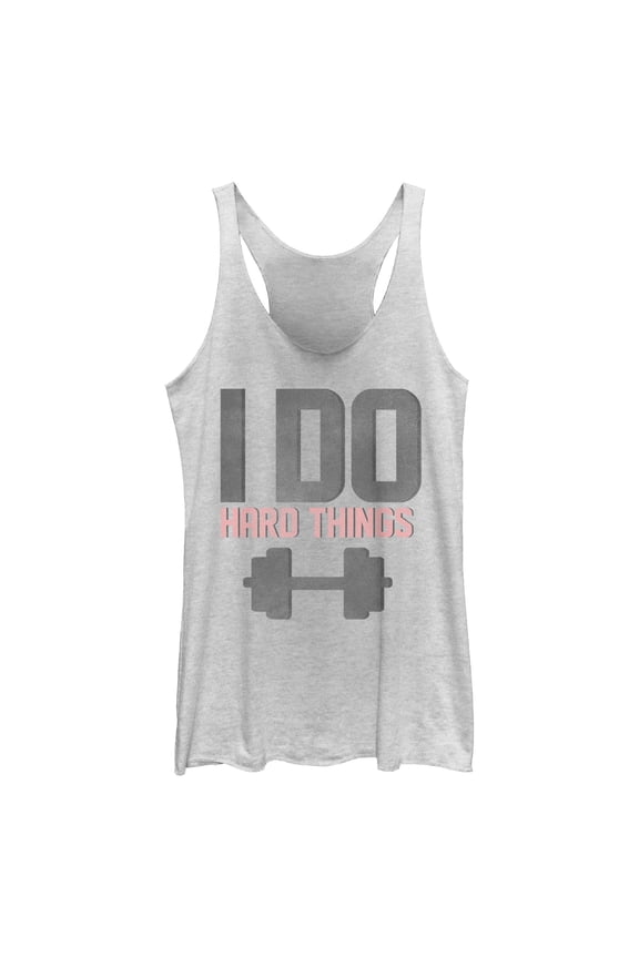 Women's CHIN UP I Do Hard Things Racerback Tank Top