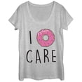 thumbnail image 1 of Women's CHIN UP I Donut Care  Scoop Neck Athletic Heather Small, 1 of 3