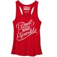 thumbnail image 1 of Women's CHIN UP I Sparkle Racerback Tank Top Red Heather Medium, 1 of 3