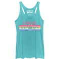 thumbnail image 1 of Women's CHIN UP I Sweat Rainbows  Racerback Tank Top Tahiti Blue Small, 1 of 3