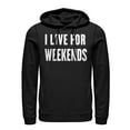 thumbnail image 1 of Women's CHIN UP Live for Weekends  Pull Over Hoodie Black Small, 1 of 3